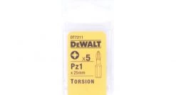 DeWalt DT7211 Embouts Torsion - Pz1 (5pcs) - DT7211-QZ