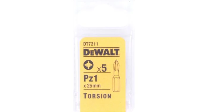 DeWalt DT7211 Embouts Torsion - Pz1 (5pcs) - DT7211-QZ