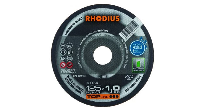 Rhodius 210451 XT24 - Disque de tronçonnage extra-fin - 125 x 1,0 x 22,23 - 125 mm - 210451