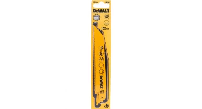 DeWalt DT2384 Lames scie sabre - 152 x 1,4 mm - Métal (5pce.) - DT2384-QZ