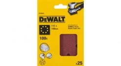 DeWalt DT3014 Feuilles abrasives - G100 - 115x115 (25pce.) - DT3014-QZ