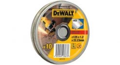 DeWalt DT42340TZ Doorslijpschijf - 125 x 22,23 x 1,2mm - inox (10st) - DT42340TZ-QZ