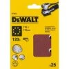 DeWalt DT3033 Feuilles abrasives - G120 - 115x115mm (25pce.) - DT3033-QZ