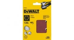 DeWalt DT3033 Feuilles abrasives - G120 - 115x115mm (25pce.) - DT3033-QZ