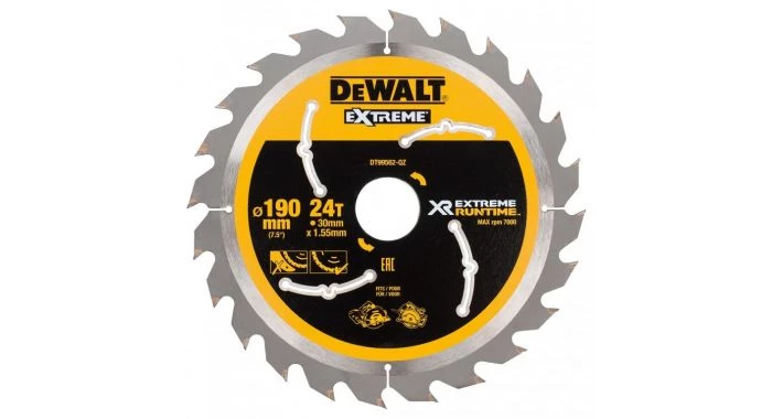 DeWalt DT99562-QZ Lame de scie circulaire - 190 x 30 x 24T - Bois