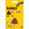DeWalt DT3091 Feuilles abrasives pour ponceuse Delta - K60 - 93mm (10pcs) - DT3091-QZ