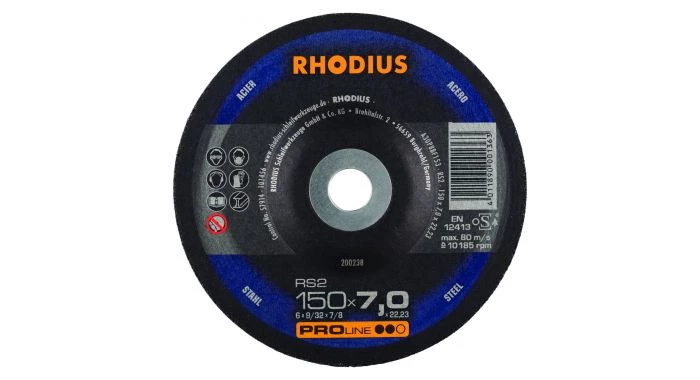 Rhodius 200238 RS2 - Meule à ébarber - 150 x 7,0 x 22,23 - 150 mm - 200238