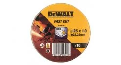 DeWalt DT3507 - Disques à tronçonner - 125 x 22,23 x 1,0mm - inox (10pcs) - DT3507-QZ