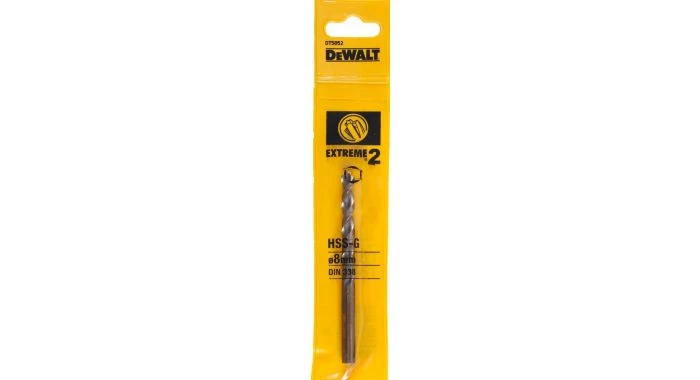 DeWalt DT5052 HSS-G Fores à métaux - 8x117mm - DT5052-QZ