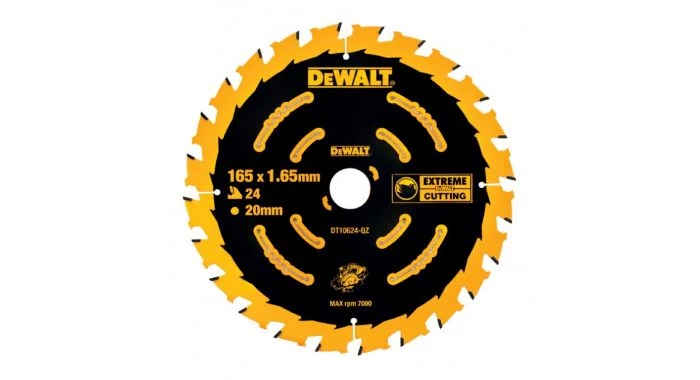 DeWalt DT10624 Extreme - Lame de scie - 165 x 20 x 24D - bois (avec clous) - DT10624-QZ