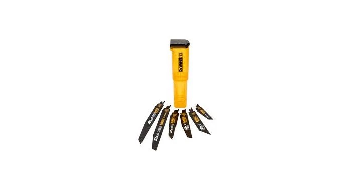 DeWalt DT2440L - Lames de scie sabre (6pcs) dans fourreau - bois/métal/bois avec clous