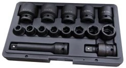 Rodac RA8691 - Set douilles à choc (15pcs) - 10-32mm - 1/2"