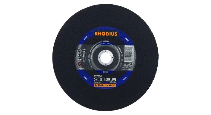 Rhodius 201510 ST34 - Disque de tronçonnage pour machines stationnaires - 300 x 2,5 x 25,40 - 300 mm - 201510