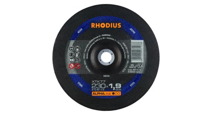 Rhodius 208703 XTK77 - Disque de tronçonnage extra-fin - 230 x 1,9 x 22,23 - 230 mm - 208703