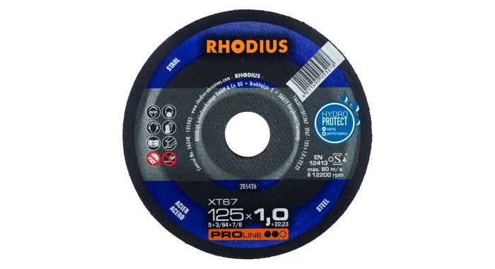 Rhodius 205426 XT67 - Disque de tronçonnage extra-fin - 125 x 1,0 x 22,23 - 125 mm - 205426