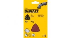 DeWalt 3090 Feuilles abrasive pour ponceuse Delta - K40 - 93mm (10pcs) - DT3090-QZ
