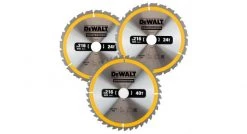 DeWalt DT1962 3-delige Construction - Set lames de scie - 216 x 30 x 24D / 40D - bois (avec clous) - DT1962-QZ
