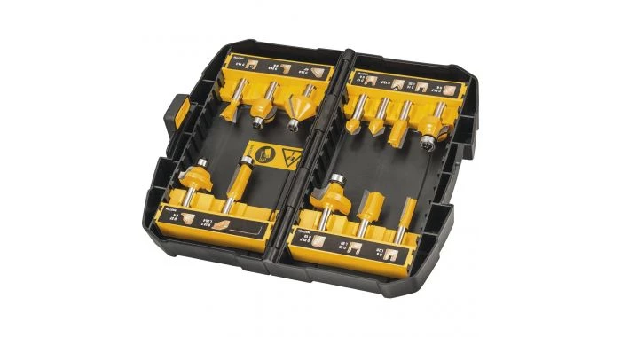 DeWalt DT90016 - Set de fraisage 12 pièces - 8mm