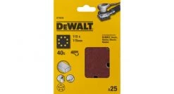 DeWalt DT3030 Feuilles abrasives - G40 - 115x115mm (25pce.) - DT3030-QZ
