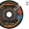 Rhodius XT100 Disque à tronconner - Extra fin - 125 x 22,23 x 1mm - Acier inoxydable /Acier (25 pce)