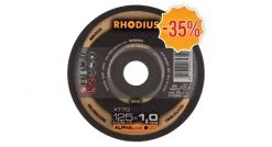 Rhodius ALPHALine I XT70 - Disque à tronçonner - extra fin- 125 x 22,23 x 1mm - acier/inox (100pcs) - 207437
